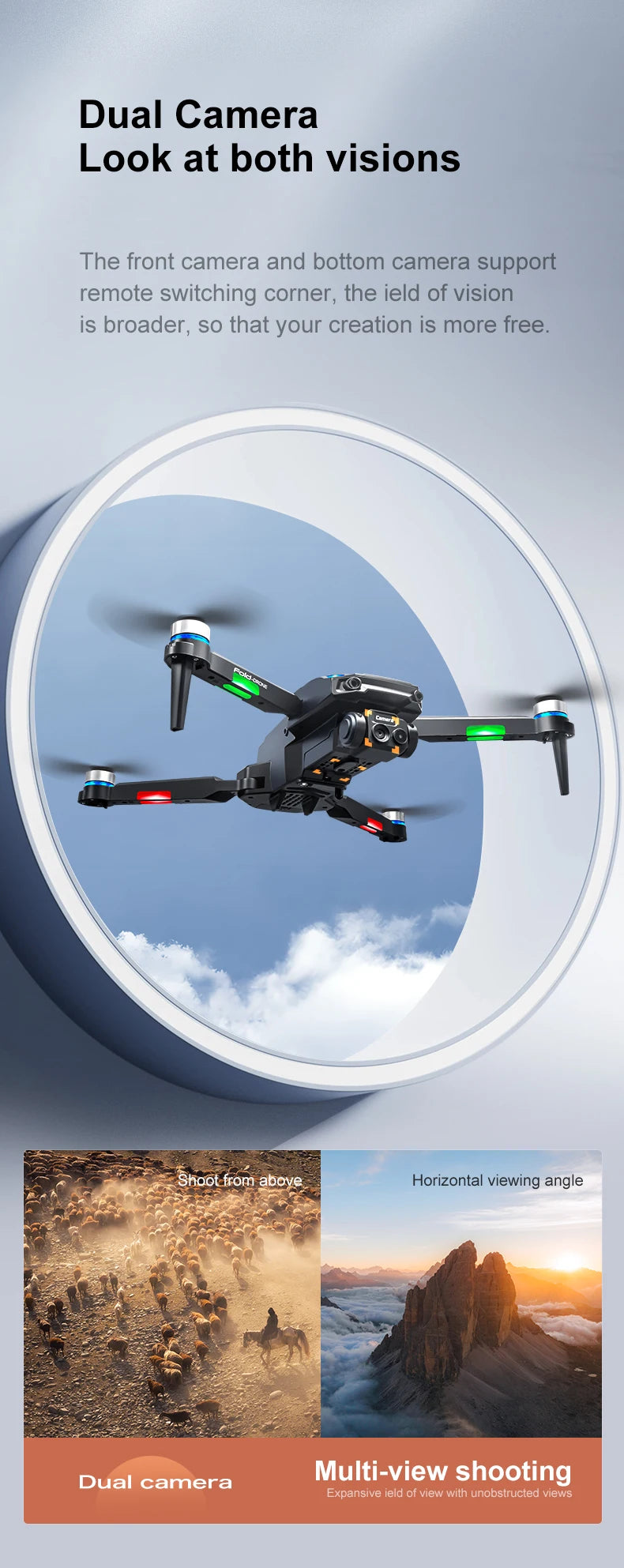 RG806MAX Drone 4K GPS Aerial Photography Optical flow hover Control Obstacle Avoidance Brushless 4-axis With screen Drones Toys