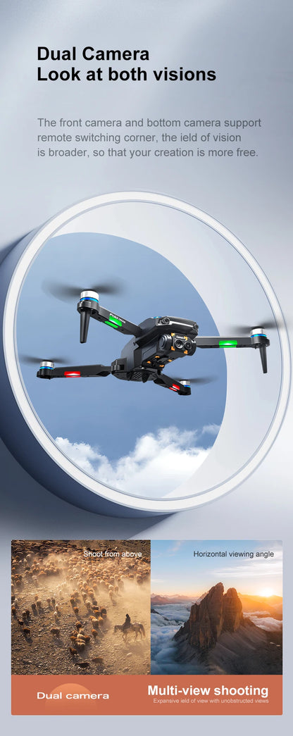 RG806MAX Drone 4K GPS Aerial Photography Optical flow hover Control Obstacle Avoidance Brushless 4-axis With screen Drones Toys