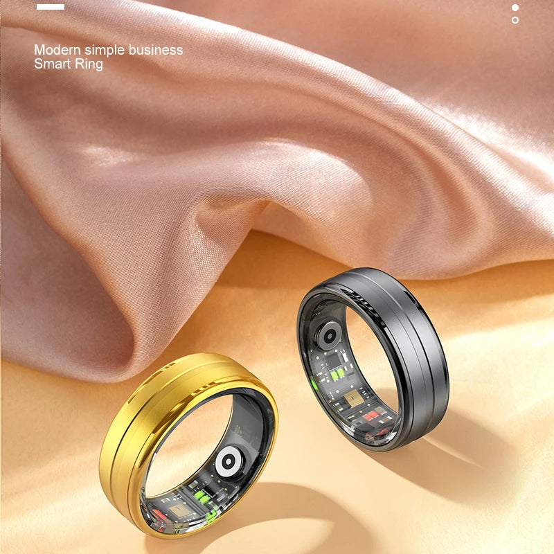 New R06 Smart Ring 2025 Mens Rings for Woman Mluti-Sport Mode Smartring with Charging Case, Fitness and Sleep Tracker for Xiaomi