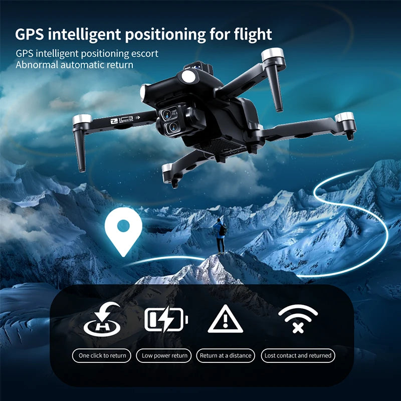 Z103 Pro MAX GPS Drone 8K Professional HD Dual Camera With Screen 5G WIFI Laser Obstacle Avoidance Brushless Rc Quadcopter Drone