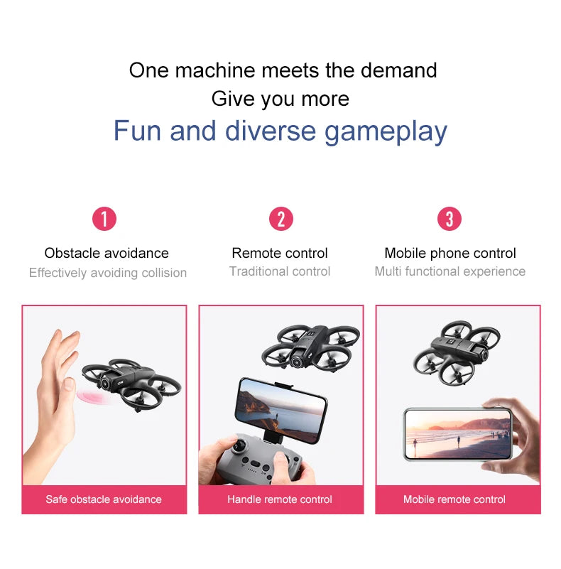 For Xiaomi D16 Mini Drone 8K HD Dual Camera Profesional 180° Electric Adjustable GPS Positioning Obstacle avoidance Bushless UA