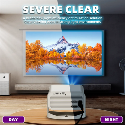 2025 Hot Projector 650 ANSI Android 13 Portable 4K Native Wifi 6 Bluetooth 5.2 1080P Auto Keystone Correction Home Projectors