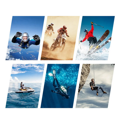 AK51-Wifi Anti-Shake Action Camera 5K 30FPS Dual Screen 170° Wide Angle 30M Waterproof Sport Camera With Remote Control