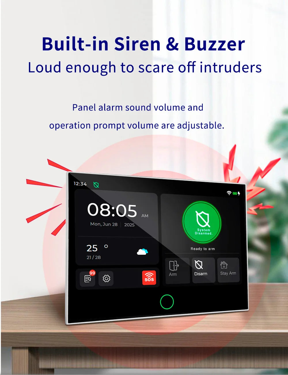KERUI G70 4G Alarm Security System 7-inch Large IPS Touch Screen Home Alarm for House Security Protection Alexa Tuya Smart APP