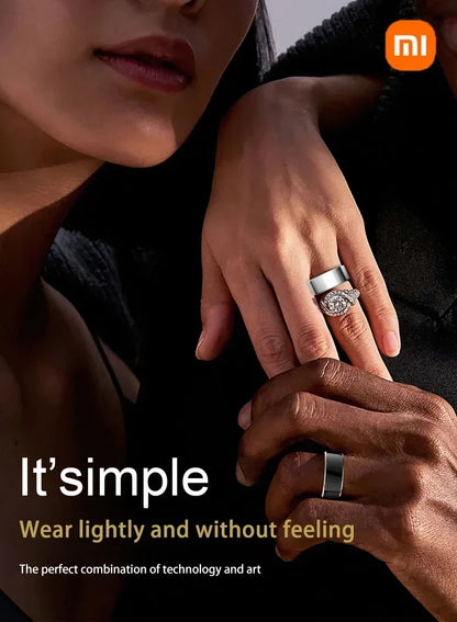 Xiaomi Smart-Ring Bluetooth Health Monitoring Blood Oxygen Sleep Heart Rate Multi-sport Modes Waterproof IP68&5ATM Men Women New