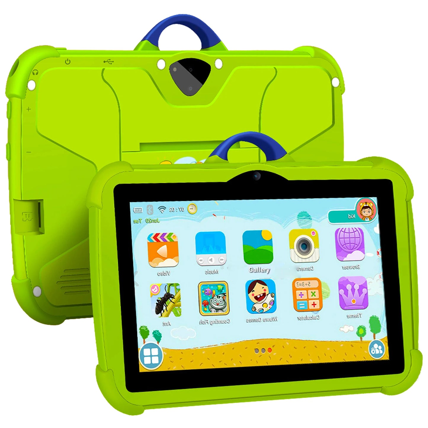 NEW 7 Inch Tablet Android 13 Children Tablet PC for Learning 4GB RAM 64GB ROM Quad Core 4000mAh Wifi 5 1024x800 IPS Kids Tablets