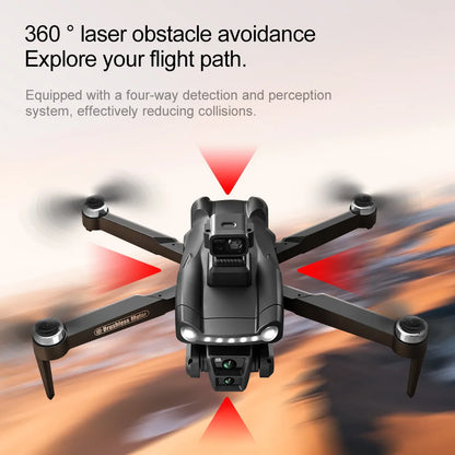 V198GPS Drone 8K Profesional HD Camera ESC Brushless Obstacle Avoidance Aerial Optical Foldable Quadcopter Mini Dron