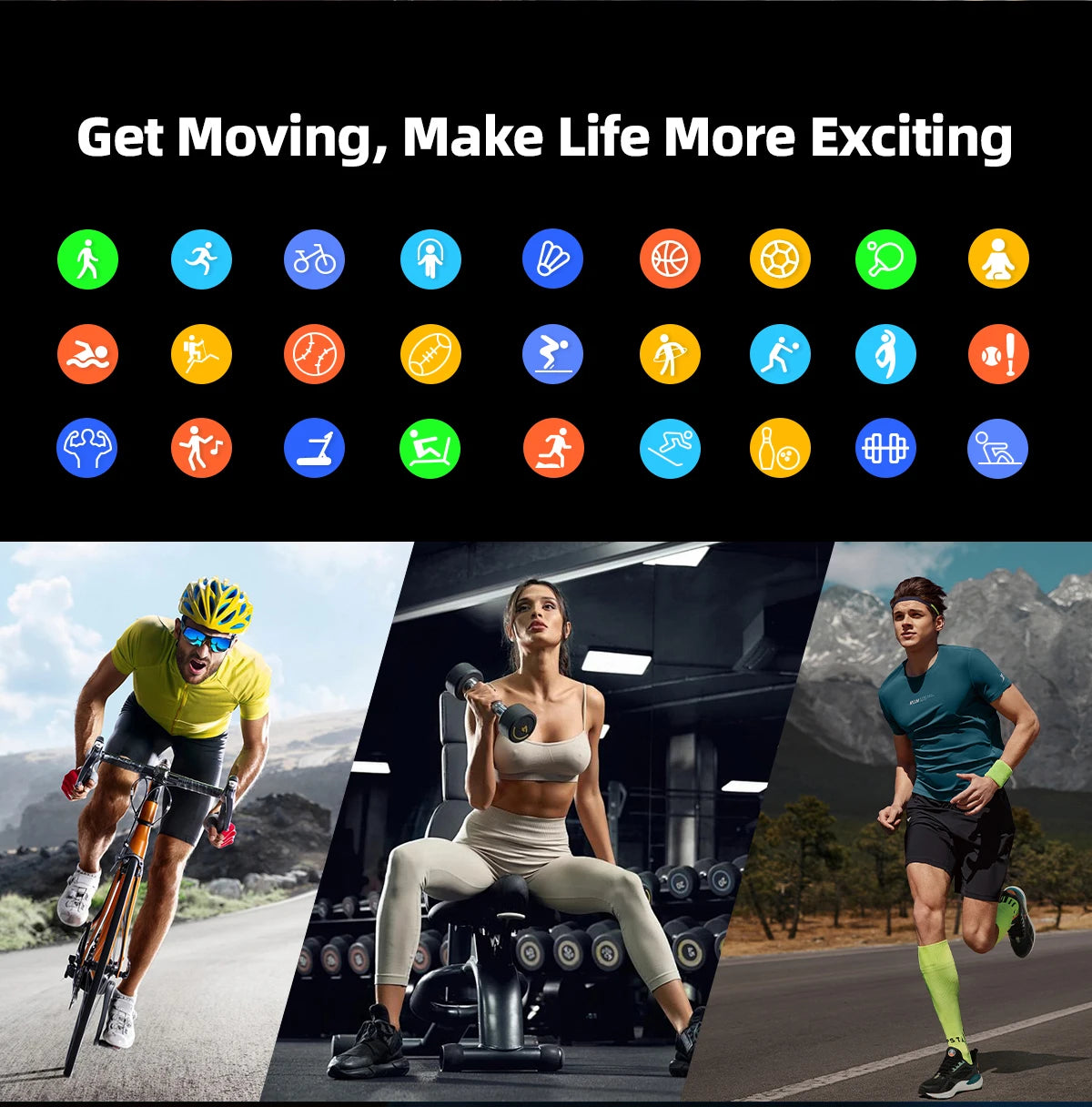 2025 A new smart watch, 1.96-inch sports watch, IP67 waterproof, 110+ sports mode, fitness activity tracker, ultra-thin watch.