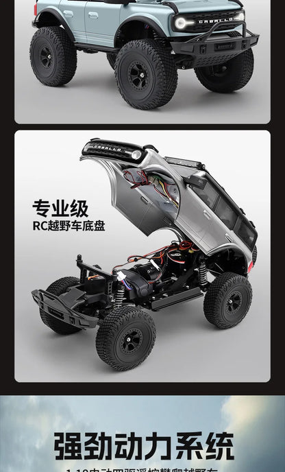 Wltoys New 1:18 Electric Four-Wheel Drive Climbing Car Remote Control Horse Model Toy For Children RC Car Toy