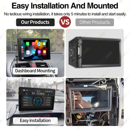 9 inch Car Radio Multimedia Video Player CarPlay Android Auto IPS Touch Screen AUX Input Bluetooth MirrorLink Universal