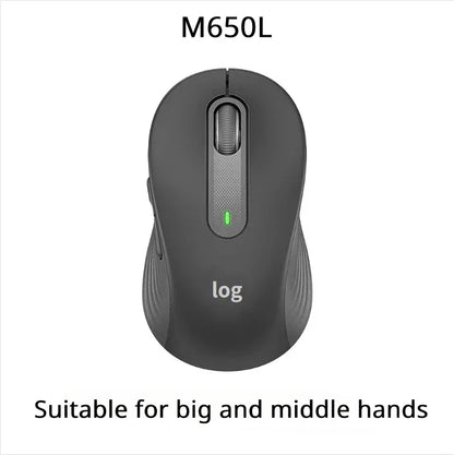 Wireless Logitech M650/650L - Large Size, 24-Month Battery, Ideal for Office Work & Home Use
