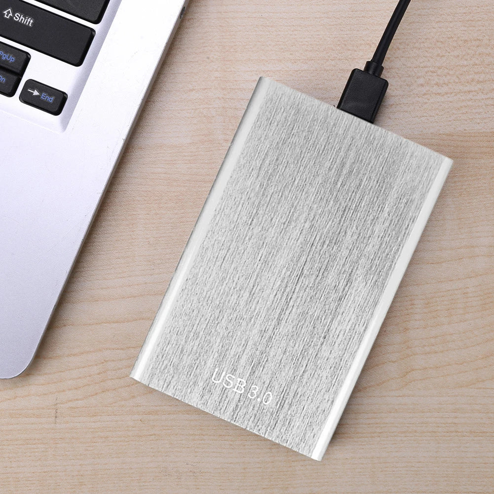 2.5 Inch Portable Hard Drive USB 3.0 External Hard Drive 1TB Metal Plug and Play for Macbook Tablet Computer