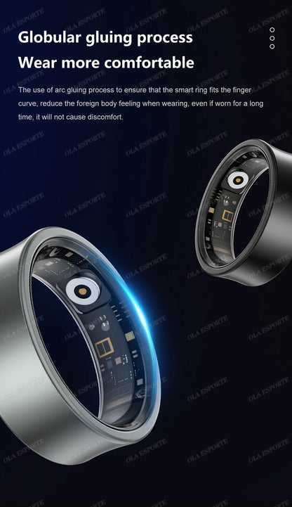 Smart Ring For Women 5ATM&IP68 Waterproof Rings Man Health Monitoring Heart Rate Sleep Monitor Sport Tracker Smartring 2025 New