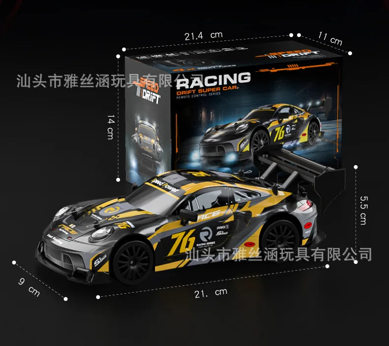 New RC1:24 full-scale remote control driftcar high-speed four-wheel driveremotecontrol racing carwith lightingsimulationcarmodel