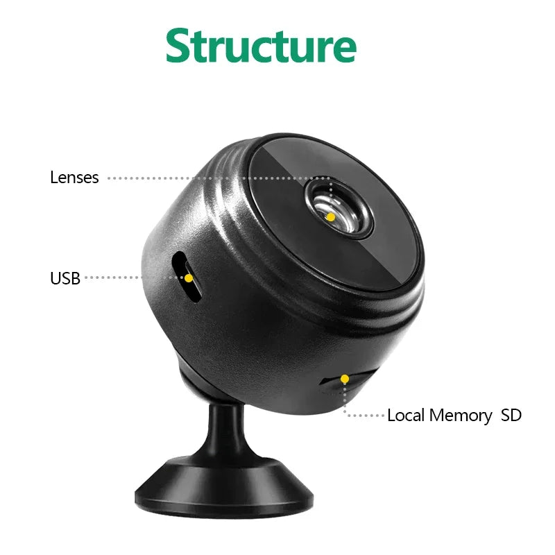 Wireless Home Safety Surveillance System with A9 HD Smart Cameras Sensor Camcorder for Web Video Monitoring Ensuring Security