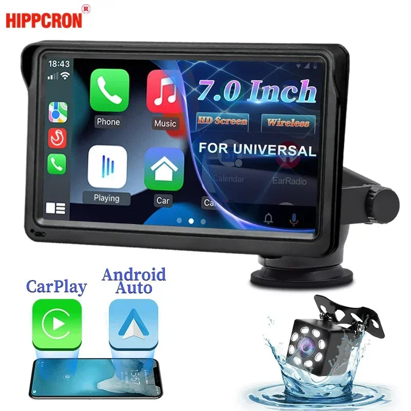 Wireless CarPlay Android Auto Car Radio Multimedia Video Player 7" Touch Screen With AUX