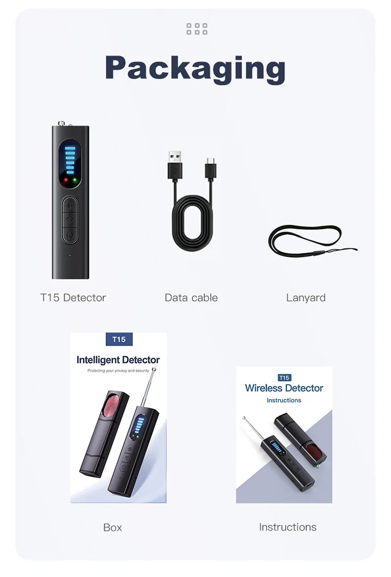 Anti Candid Camera Detector Surveillance Camera Security Alarm Anti-positioning Monitoring Infrared Scanner Hotel Smart Signal