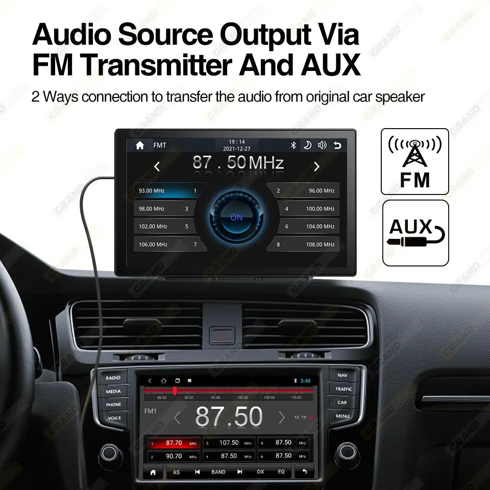 9 inch Car Radio Multimedia Video Player CarPlay Android Auto IPS Touch Screen AUX Input Bluetooth MirrorLink Universal