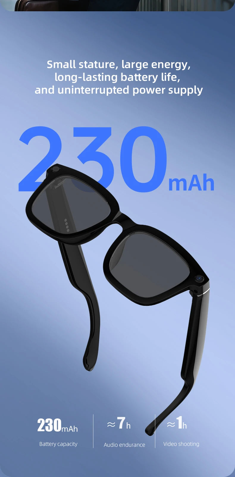 New Smart Glasses 500W HD Camera 1080P Video/Photo Record AI Translation Waterproof Bluetooth Call Smart Glasses Women Men