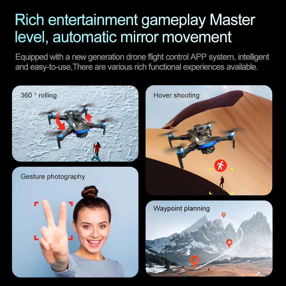 Xiaomi M6 Drone 8K Professional Aerial HD Camera 5G WIFI Intelligent Obstacle Avoidance With Screen Remote Control Drone Toys
