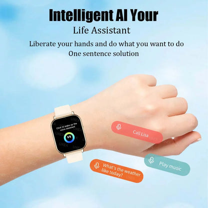 Fashion Smartwatch Men 1.83 HD Full Bluetooth Call Health Tracker Sports Making Ideal Gift Custom Photo Women Watches Exclusive