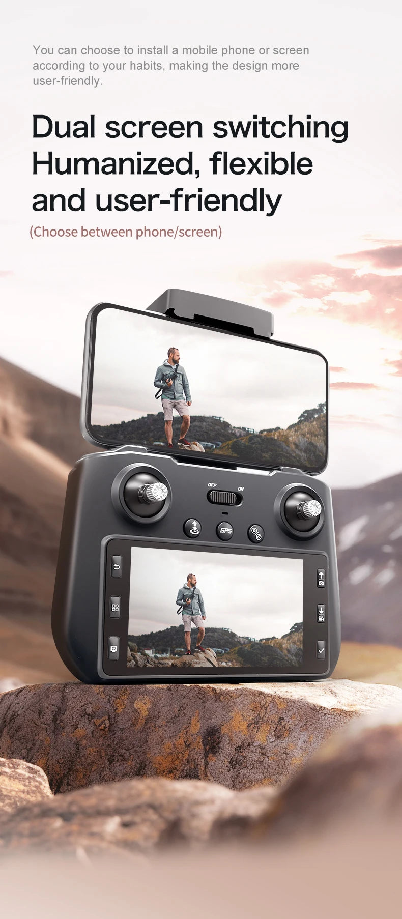 XT808 Drone GPS Professional 8K Camera with Screen Remote Control 5G WiFi FPV Dron Brushless Obstacle Avoidance RC Quadcopter