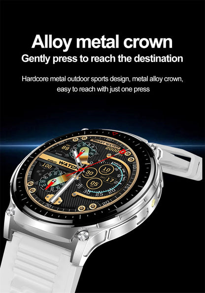 For Xiaomi New Smart Watch Men With LED Lights Outdoor GPS Motion Track Compass Waterproof Sports Watch Bluetooth Call 2024 New