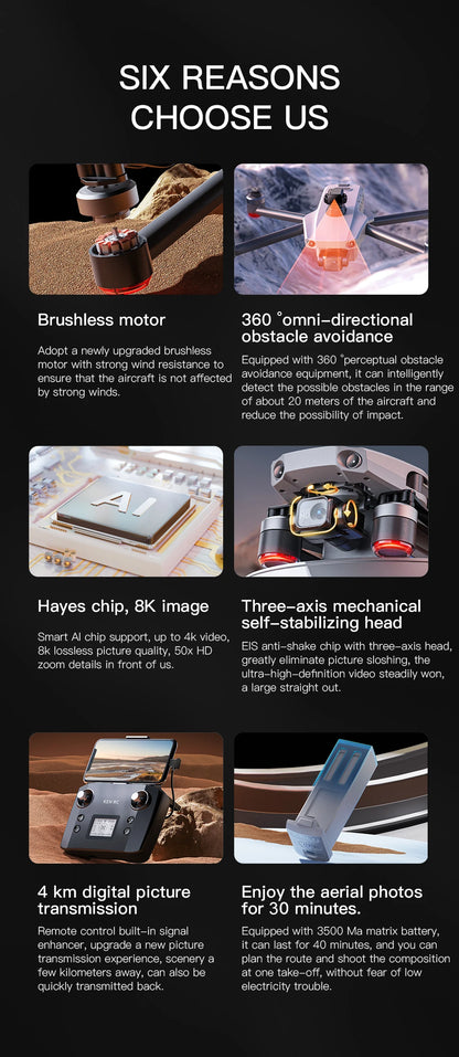 K11 Tubro Professional Drone With 8K Camera 3-Axis Gimbal Obstacle Avoidance Touch Screen FPV Drone Brushless GPS RC Quadcopter