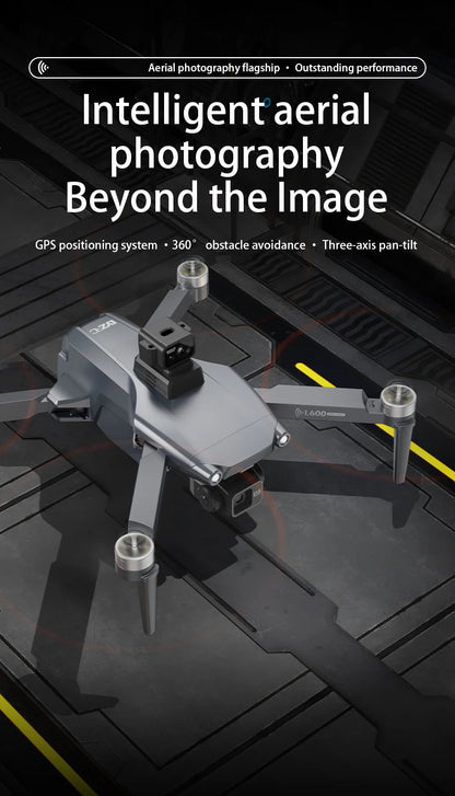 New L600-1 PRO MAX GPS Drone 5KM 4K Professional HD Dual Camera 360° Laser Obstacle Avoidance Brushless Quadcopter Toy Gift