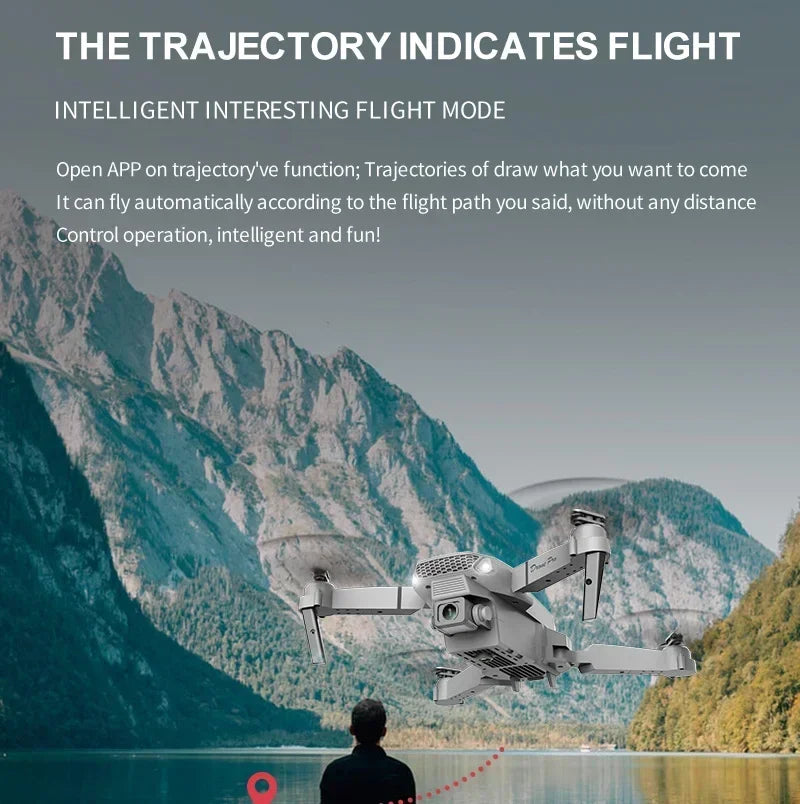 Foldable New E88 Pro RC Drone With 4K Professional 1080P Wide Angle Dual HD Camera WIFI FPV Quadcopter Height Hold