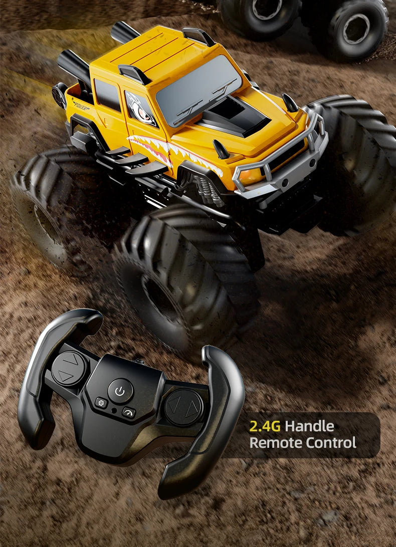 KBDFA Q215 Amphibious RC Car 2.4G 4WD Remote Control Truck Climbing Off Road Waterproof Armored Vehicles Kid Toys Gift