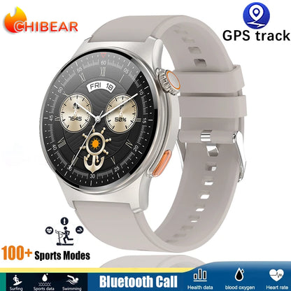 Men's Bluetooth Call Smart Watch GPS Sports NFC Health Monitoring Weather Data Waterproof Smartwatch 2025 New