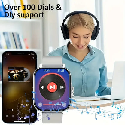 Smart Sports Watch for Women/men, Fitness Tracker with Answer/Make Calls,Fitness Watch with Sleep Tracker/100 Sports/l