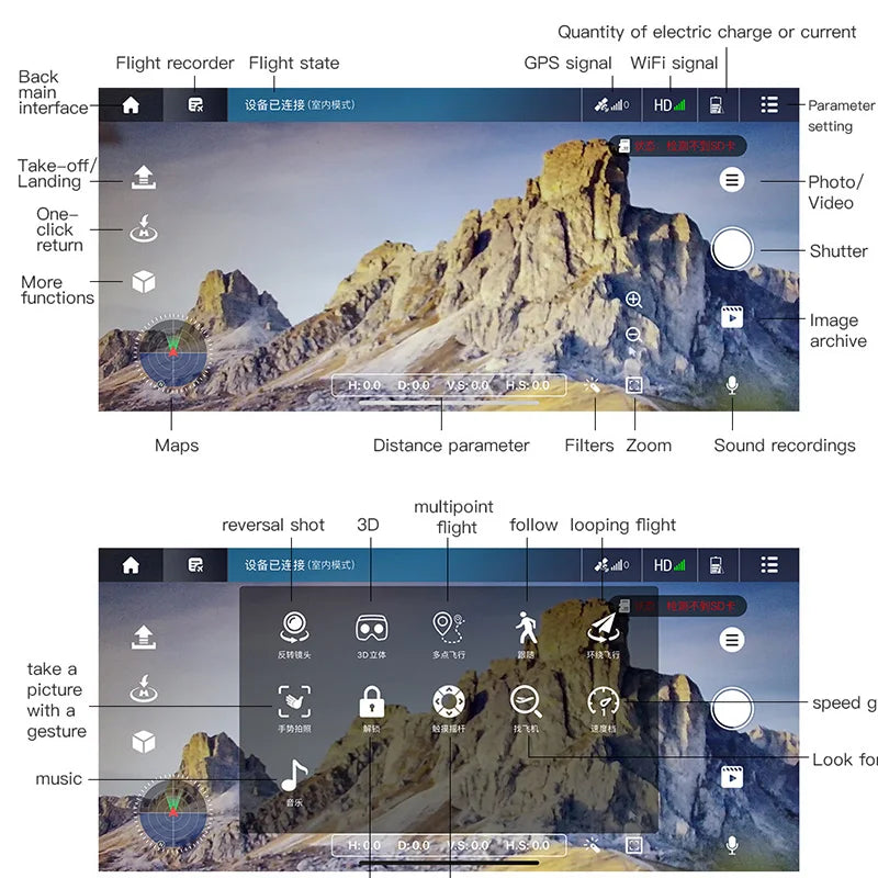 Drone GPS 8K L200 PRO MAX Professional 2-Axis PTZ HD Dual Camera 5G WIFI FPV 360° Laser Obstacle Avoidance Brushless Motor Dron