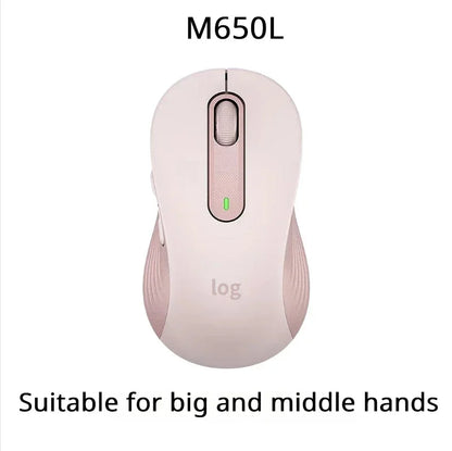 Wireless Logitech M650/650L - Large Size, 24-Month Battery, Ideal for Office Work & Home Use