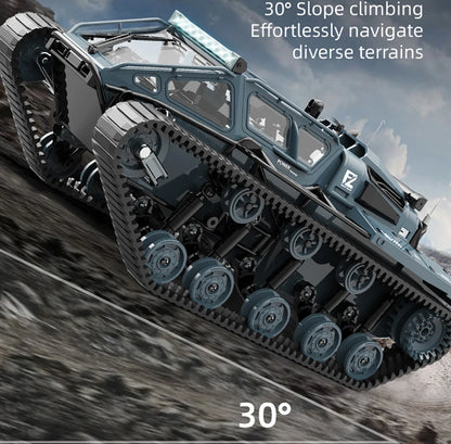 JJRC C8812 / C8812 MAX RC Car Full Scale Tracked Tank Simulation 2.4G Remote Control Car Drift LED Light Off-Road RC Toy As Gift