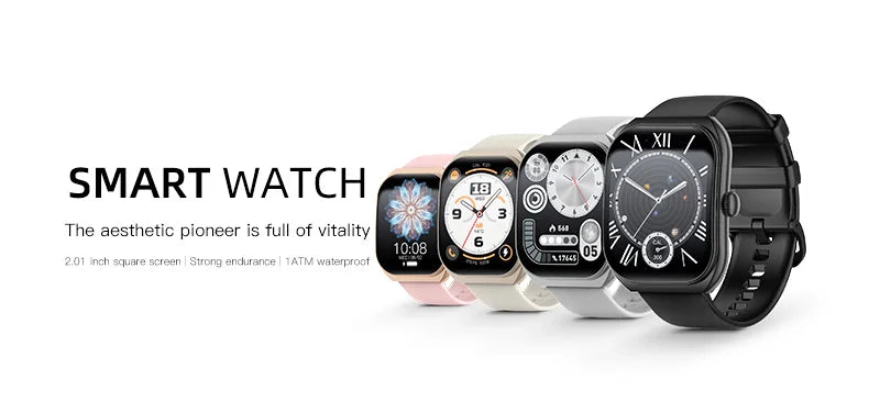 LIGE 2025 Smart Watch For Android IOS Phone 2.01" 3D Curved Screen Bluetooth Call Blood Oxygen Heart Rate Smart Watch Women Men