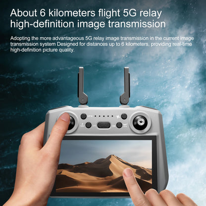 S155 MAX GPS Drone Professional 4K Camera 7.2-inch Touch Screen 3-Axis Gimbal EIS Relay Aircraft Obstacle Avoidance Dron Toy