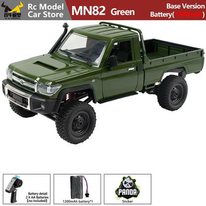 MN MODEL 1:12 4WD RC Panda Off-road Diving Car Adventure Terrain Vehicle Wading Rock Crawler Climbing Gun Truck Toy for Adult