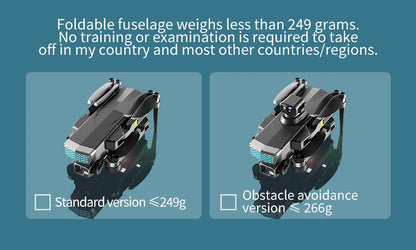 KAI TWO RC Professional Drone 8K HD Dual lens Camera 360°Obstacle avoidance Brushless With screen Three-axis aircraft Drone Toys