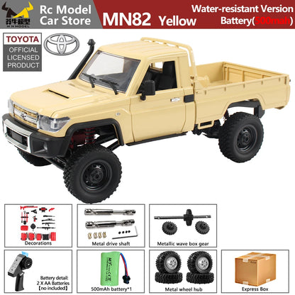 MN MODEL 1/12 4WD Remote Control Diving Off-road Car Climbing Truck All Terrain Vehicle Rock Crawler Wading Pickup Toy for Adult