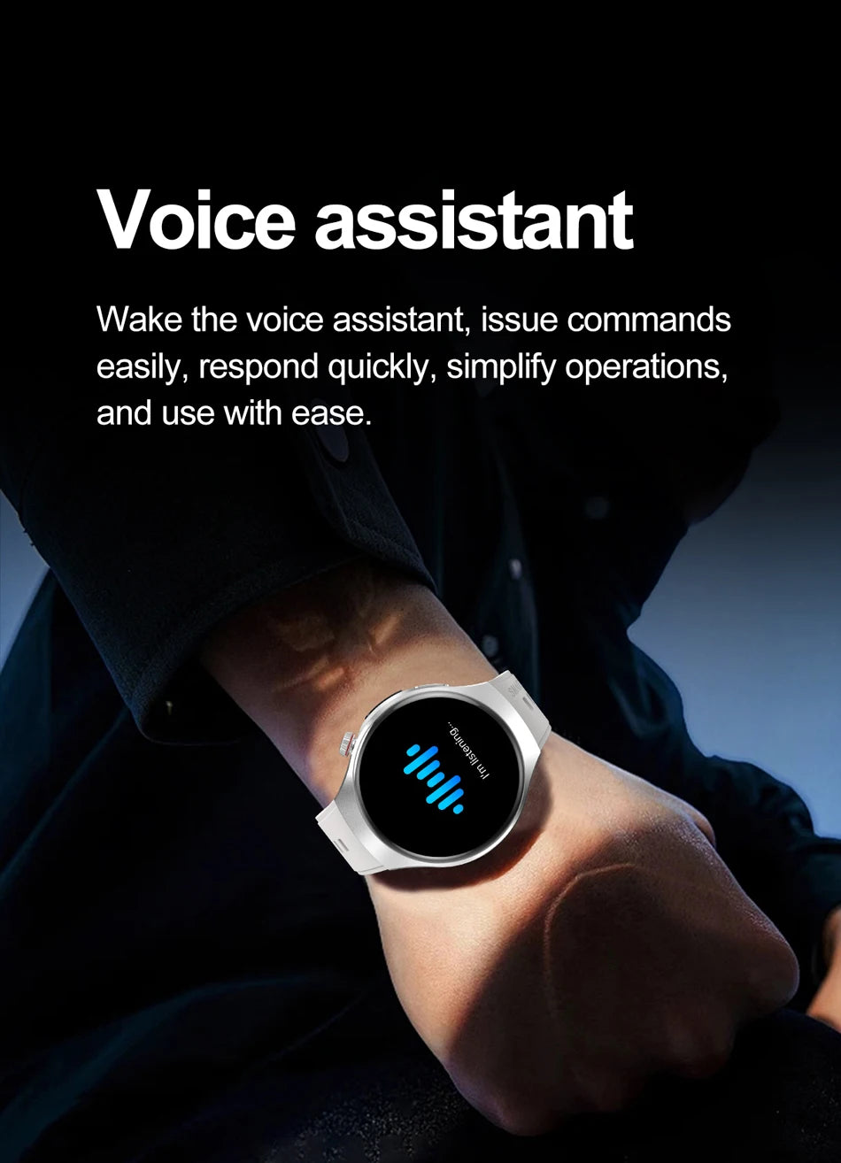 For Huawei New Smartwatch Men GPS Sports Fitness Waterproof Watch Flashlight 100 + Sports Mode Bluetooth Call Smart Watch