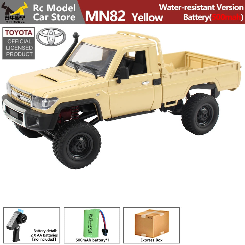 MN MODEL 1/12 4WD Remote Control Diving Off-road Car Climbing Truck All Terrain Vehicle Rock Crawler Wading Pickup Toy for Adult