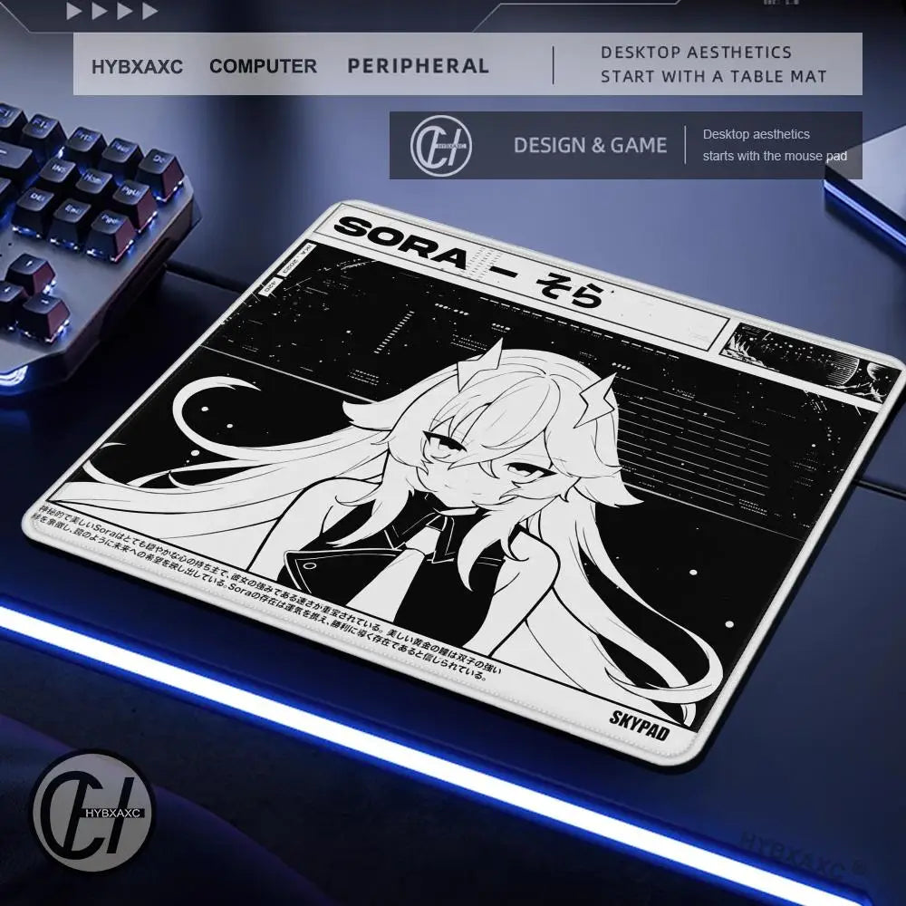 Large Gaming Mouse Pad Customizable Pattern Upgraded Smooth FPS Esports Office Gaming Desk Mat Gaming Accessories Rubber Mats