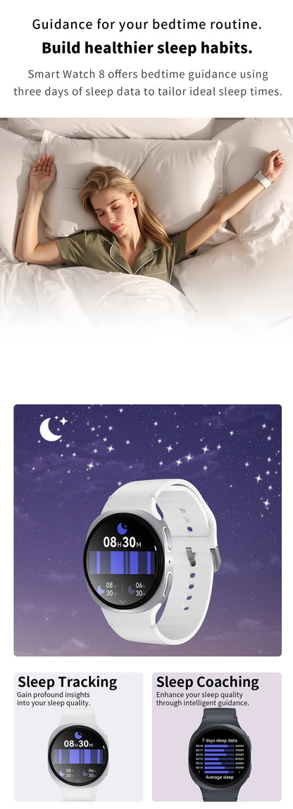 2025 New Smart Watch Series 8   Ultra-thin 1.46 inch Sport Watch Compass IP68 Waterproof Display Bluetooth Call GPS Smart Watch