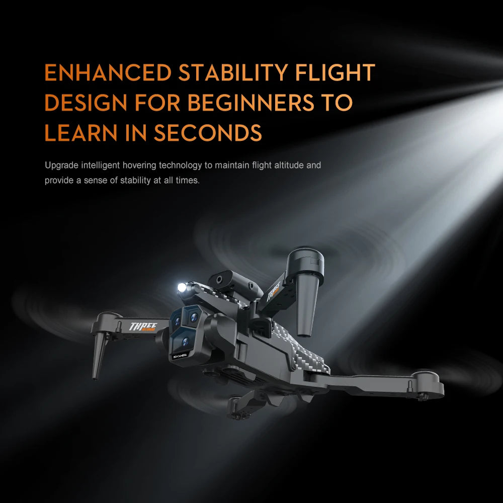 K10 MAX Drone Carbon Fibre Professional 8K HD Three Camera Obstacle Avoid Aerial Photography Optical Flow Brushless Quadrotor