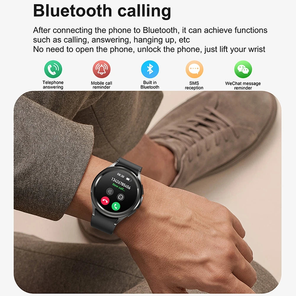 2025 New Smart Watch 6 Men's GPS Sports Fitness Waterproof Watch 100 + Sports Mode Bluetooth Call Smartwatch Android IOS