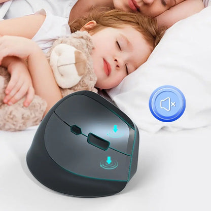 2.4G Vertical Mouse 6 Mute Buttons 800/1200/1600DPI Ergonomic Optical Mouse Comfortable Keysensitive Gaming Mice Office