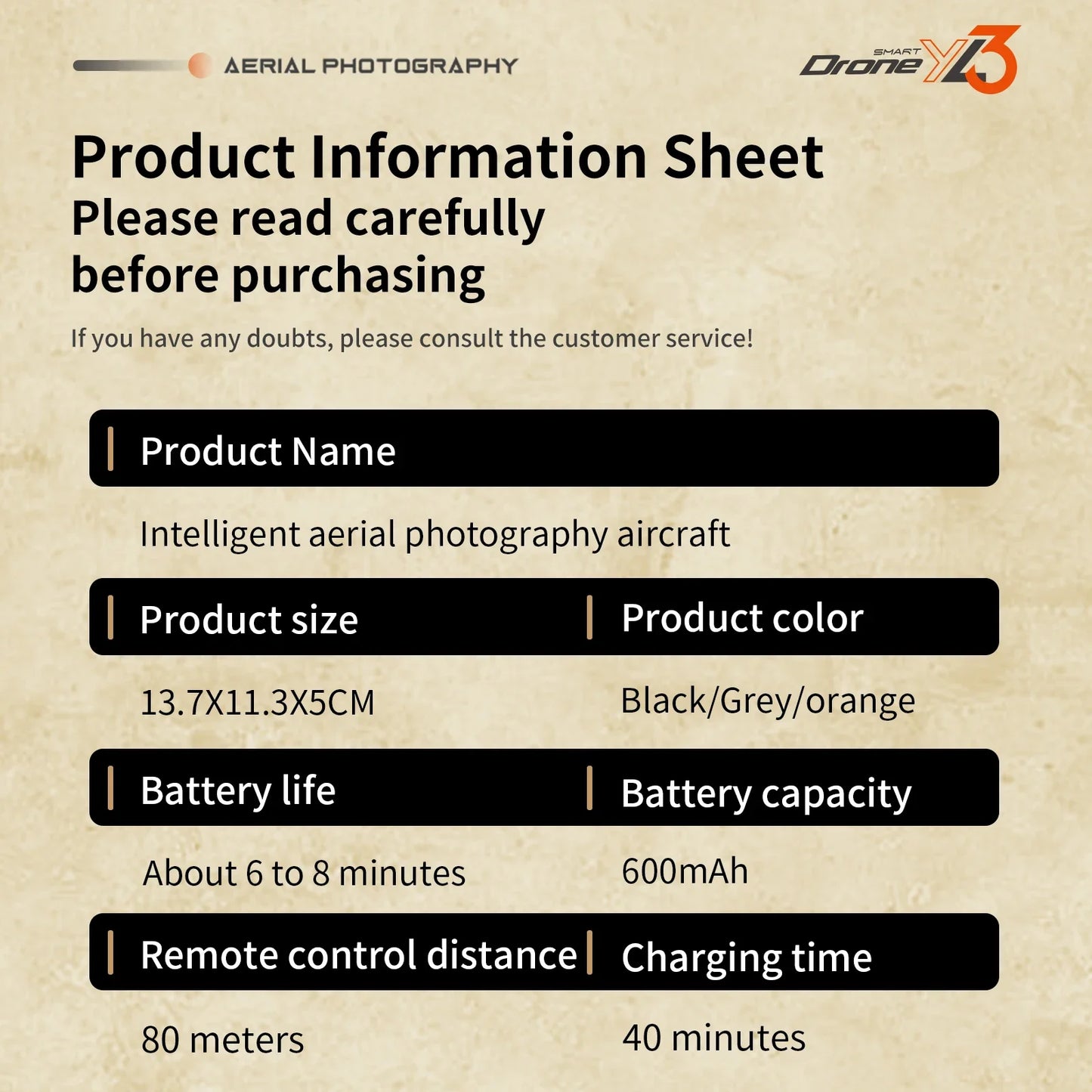 Xiaomi Dual Camera Drone YL3 Aerial Photography Aircraft 5G WIFI Brushless Motor Remote Control Optical Flow Hover Aircraft Gift