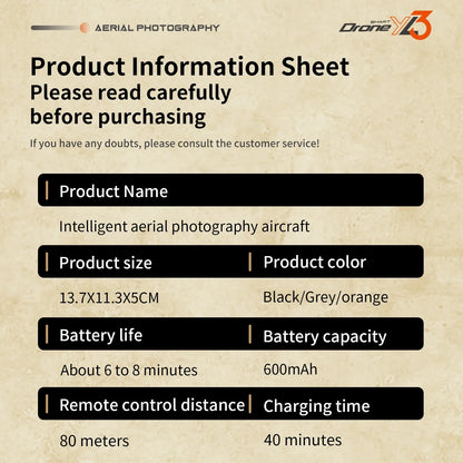 Xiaomi Dual Camera Drone YL3 Aerial Photography Aircraft 5G WIFI Brushless Motor Remote Control Optical Flow Hover Aircraft Gift